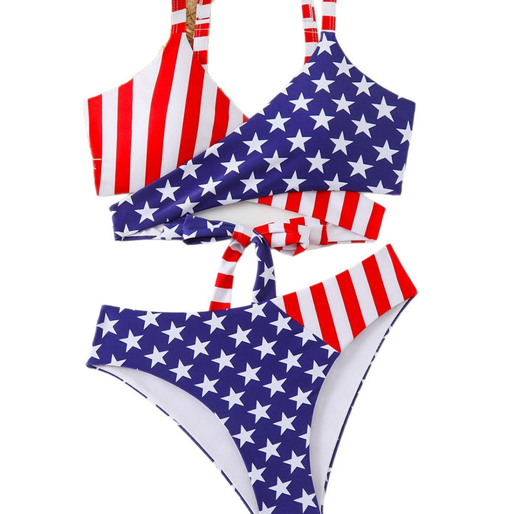 Dame Triangel-Bikini med innovativt indpakningsdesign Skovae