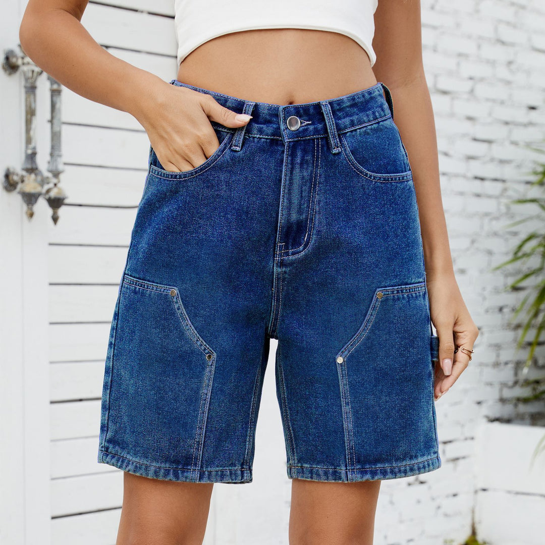 Dame Utility Denim-Shorts Stilla