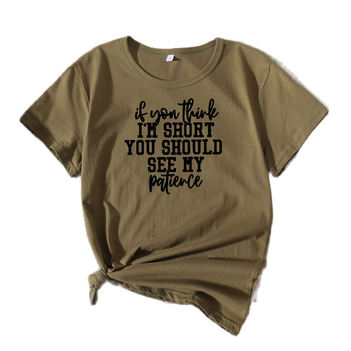 Kvinder Humoristiske Citater Grafik T-Shirt Stilla