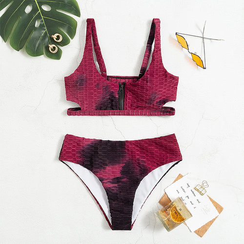 Dame Sport-Bikini med lynlås Skovae