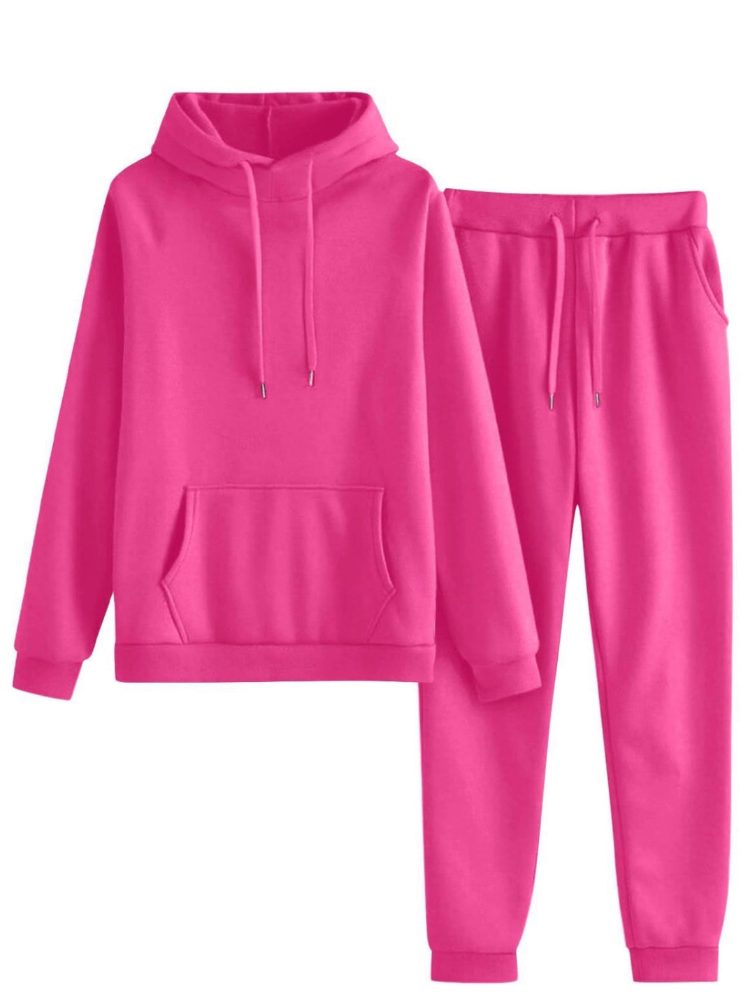 Dame hoodie og jogger sæt i en afslappet pasform med praktiske lommer Skovae