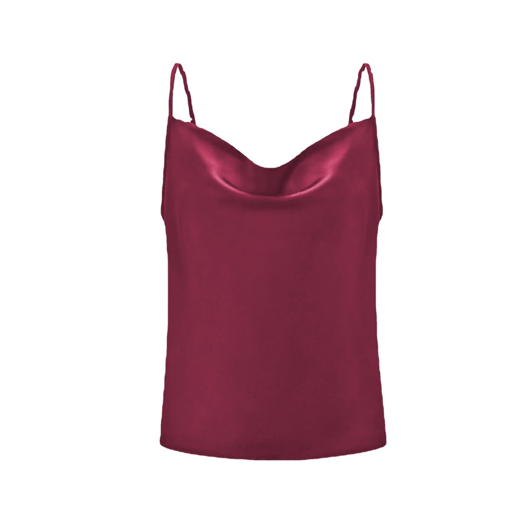 Damer Luksus Satin Spaghetti-top Stilla