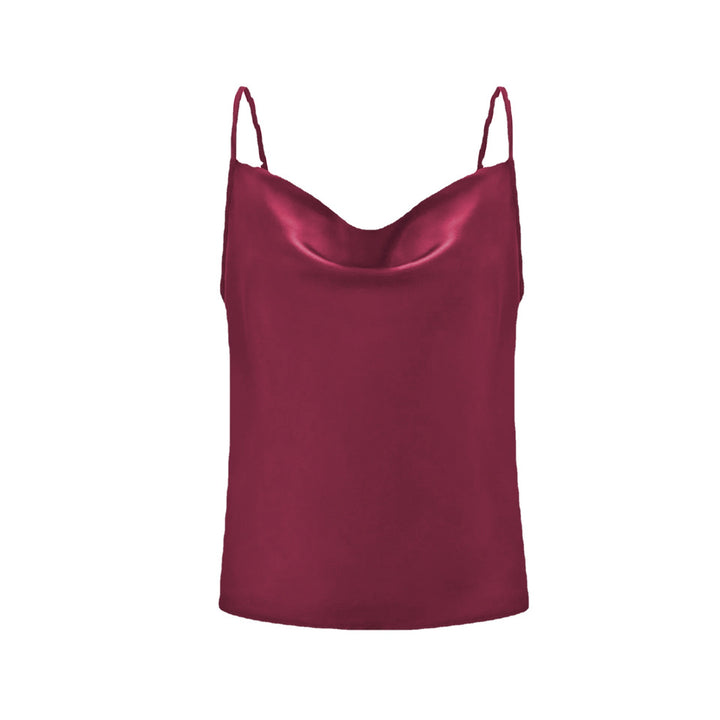 Damer Luksus Satin Spaghetti-top Stilla