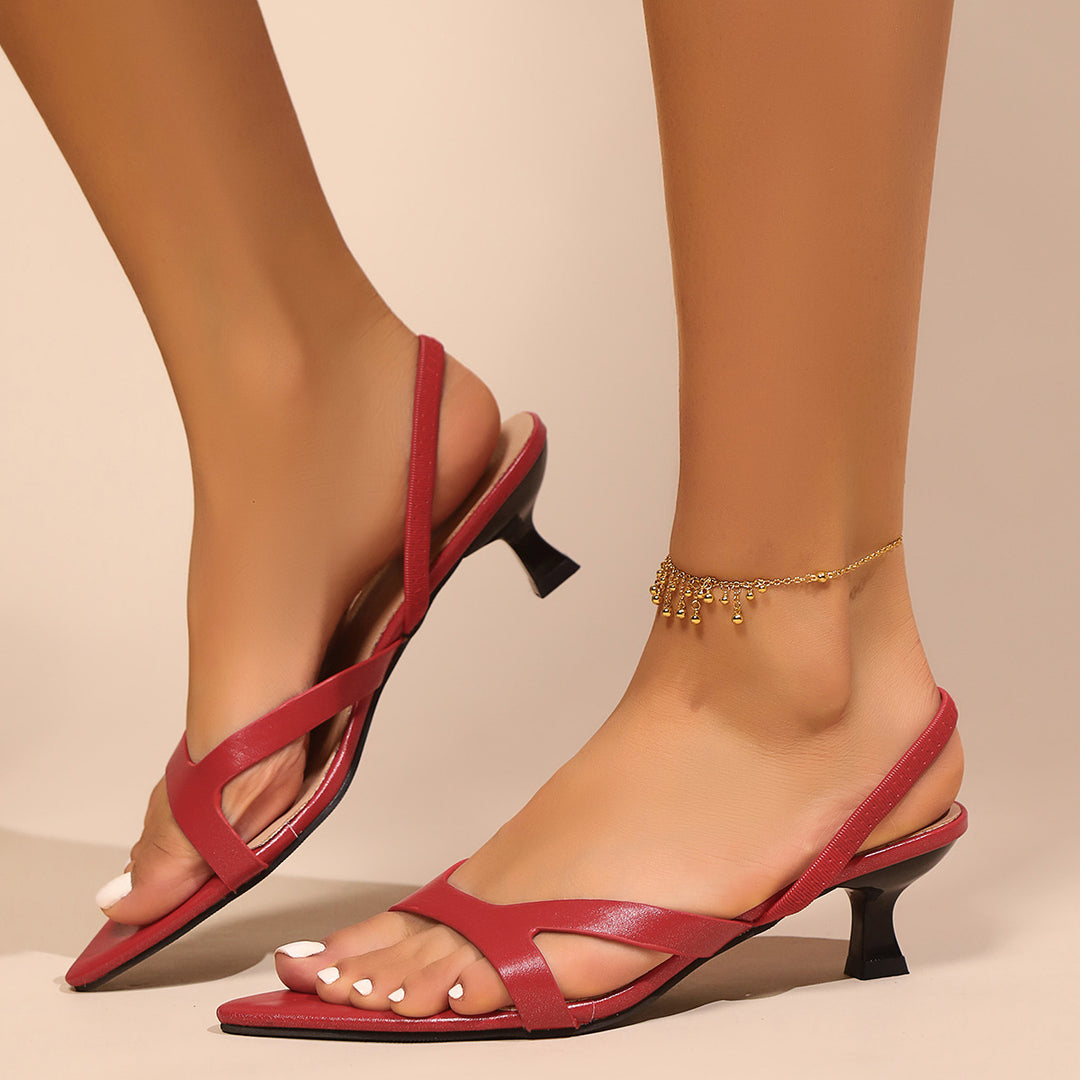 Dame Slingback Sandaler med elegant rem og behagelig hælhøjde Stilla