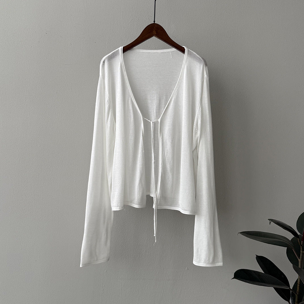 Damer afslappet cardigan med åbne front Stilla