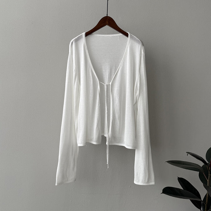 Damer afslappet cardigan med åbne front Stilla