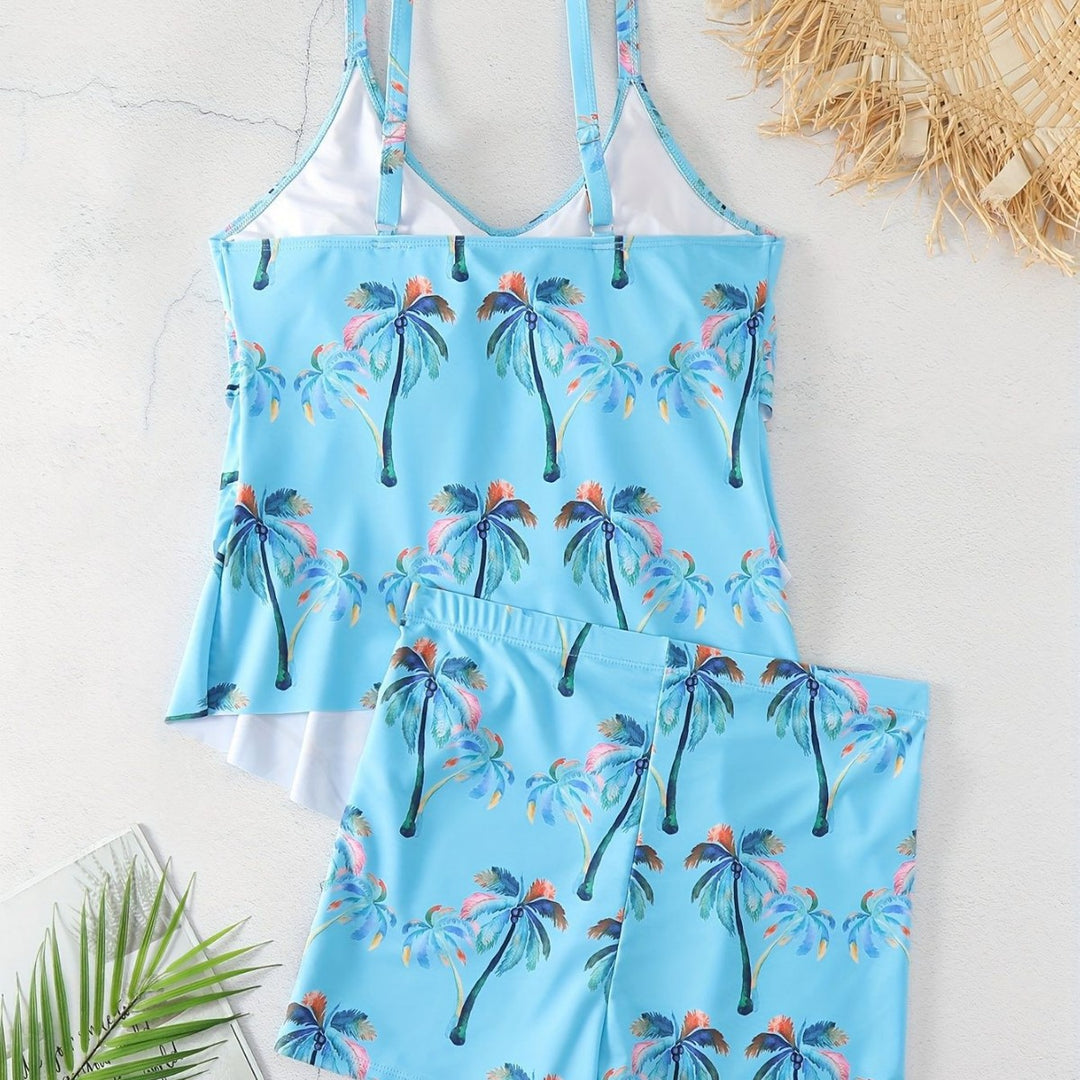 Dame Rynkebikini-top med shorts Skovae