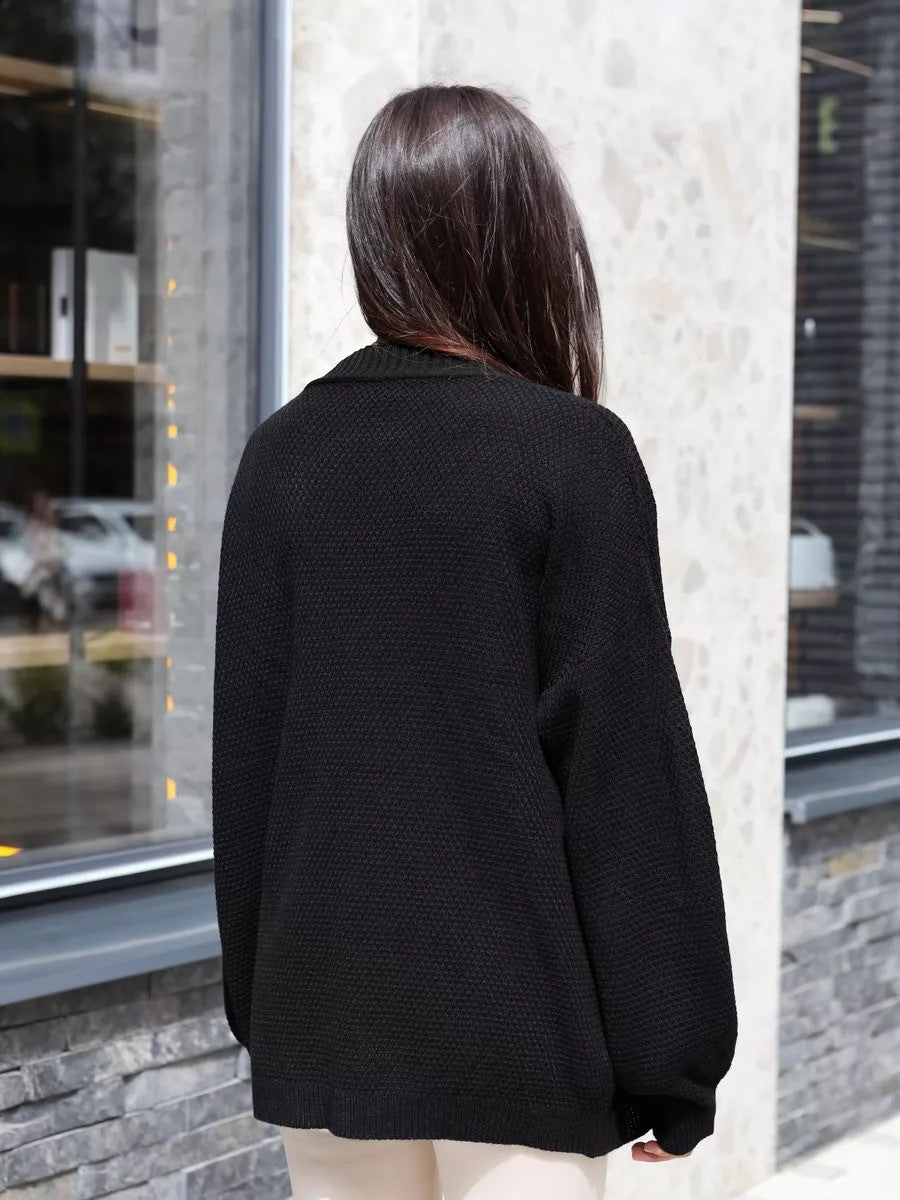 Femme Struktureret Strik Oversized Cardigan Stilla