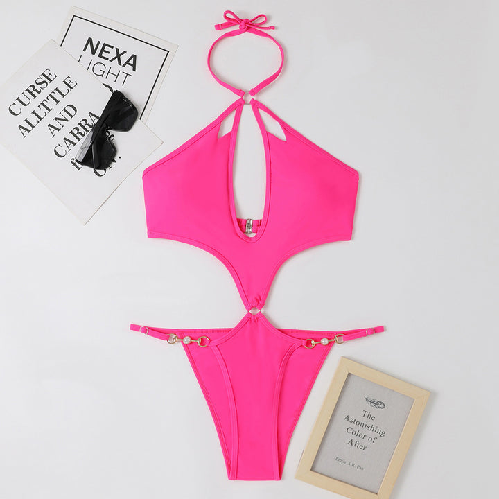 Dame bikinisæt med elegante cut-outs og dekorative detaljer Stilla