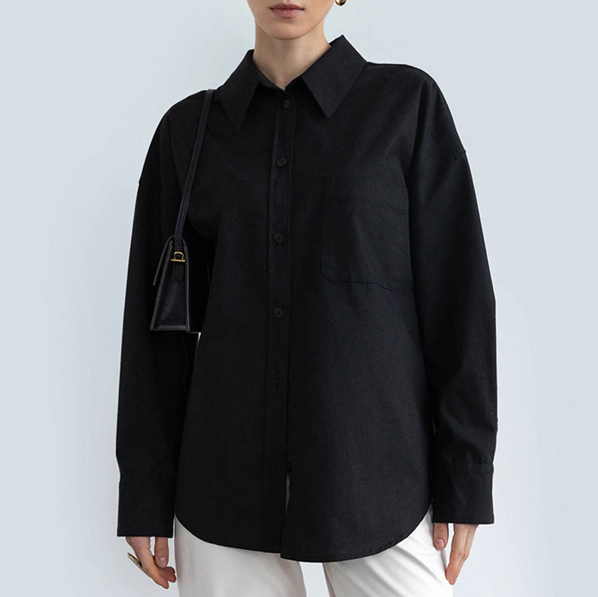 Dame Elegant og behagelig skjorte bluse med moderne snit og brystlomme Stilla