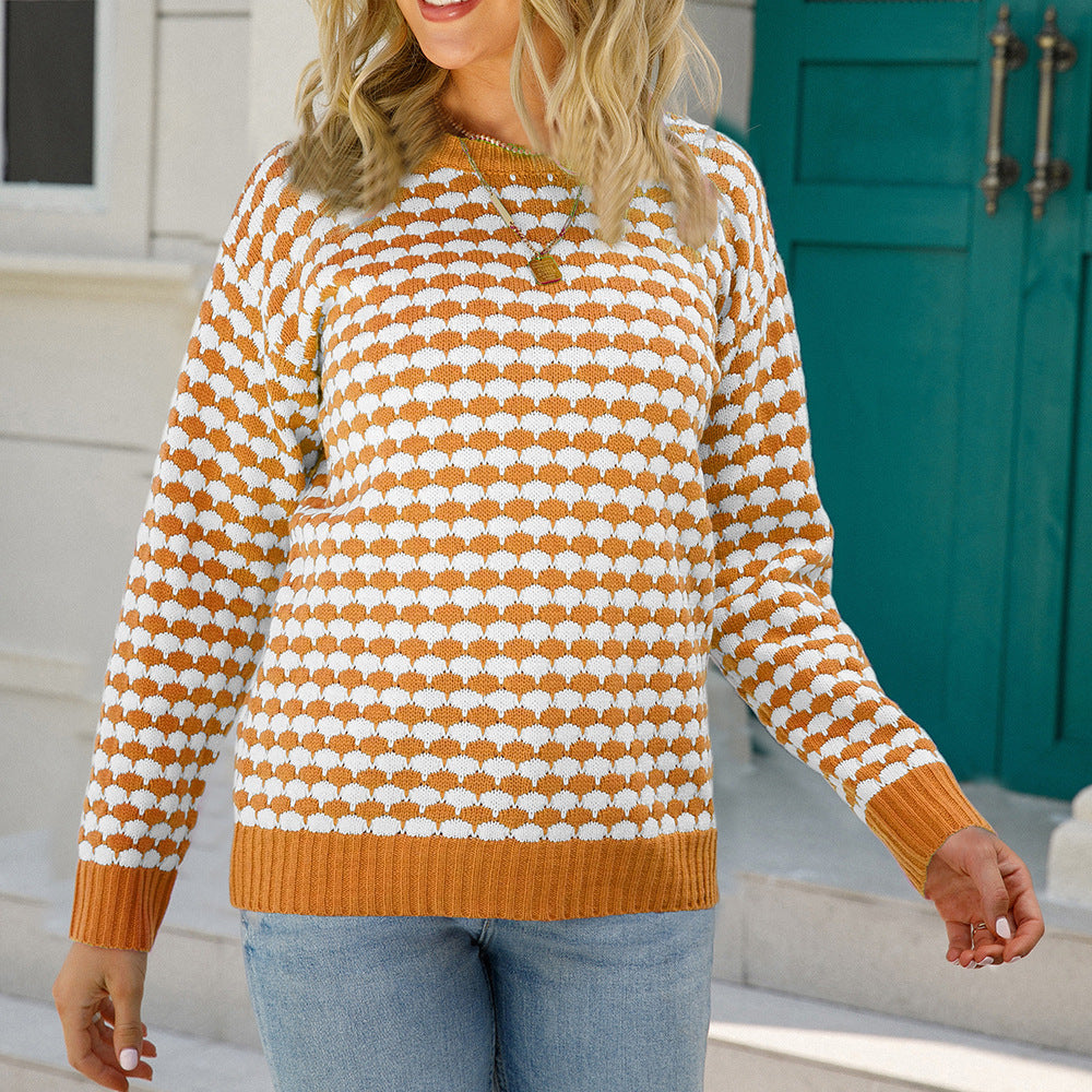 Damer sød sweater med hjerte mønster Stilla