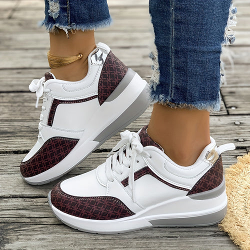 Dame mode Sneakers med luksuriøst print og skridsikker sål Stilla
