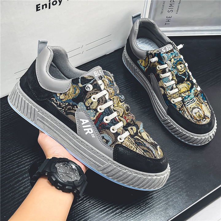 Femme Kunstneriske Mønstrede Lifestyle Sneakers Stilla