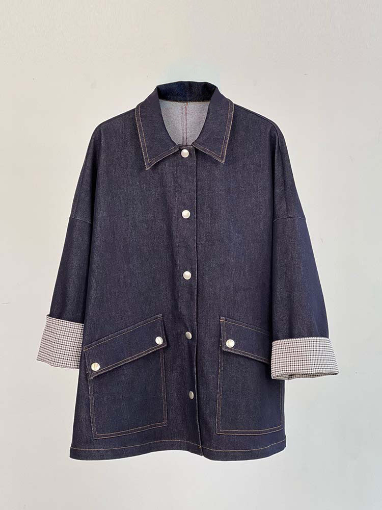 Damer Løst skåret jeans med moderne firkantet kant og kontrastdetaljer Stilla