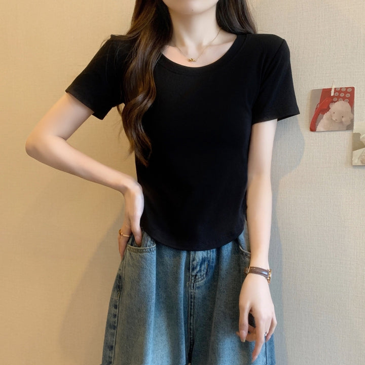 Femme Casual Soft Touch Kortærmet T-shirt Stilla