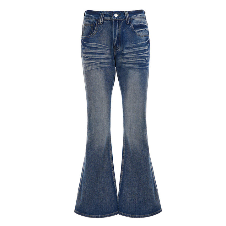Dame Flared Jeans i afslappet vintage-stil med høj talje og stilige vasker Skovae