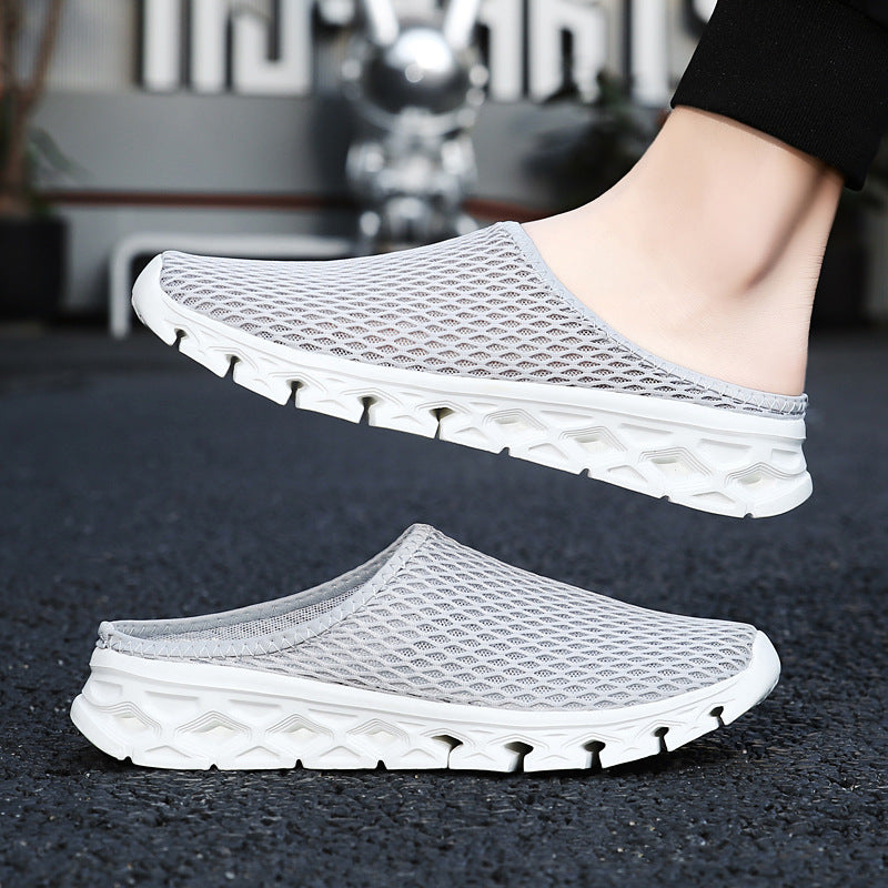 Unisex nan åndbar mesh mule sko med fleksibel vaffelsål og ergonomisk fodseng Skovae