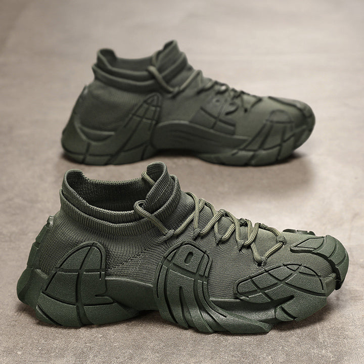 Herrer futuristiske sneakers med sok-lignende design og skridsikker sål Stilla