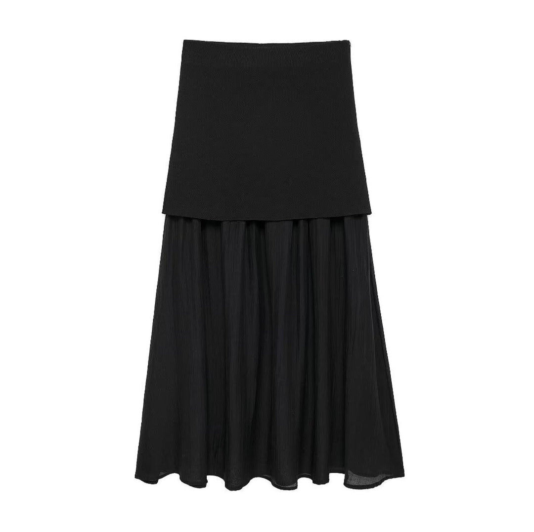 Femme Lagdelt Foldsmaxikilt Stilla