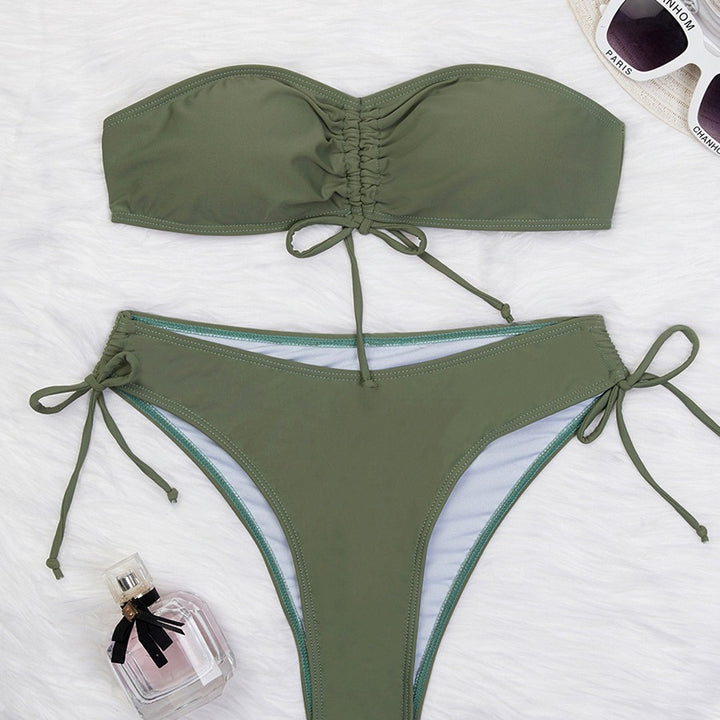 Femme Bandeau Cut-Out Bikini Set Stilla