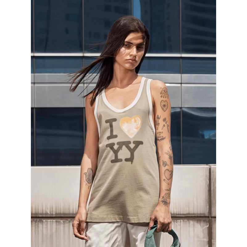 Kvinder Grafiktryk Tanktop Stilla