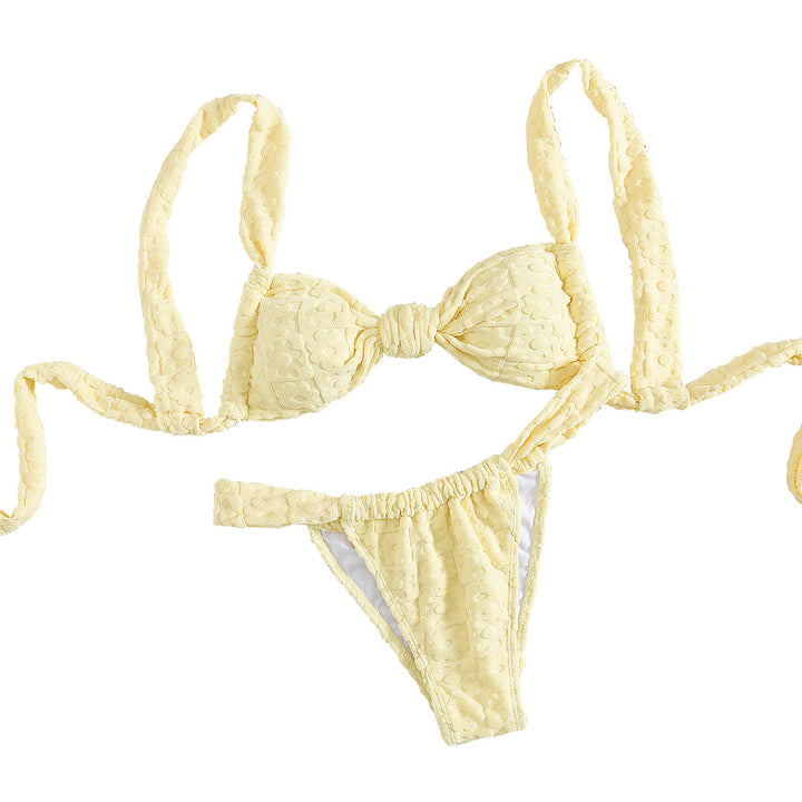 Dame bikini-sæt med elegante flæser Skovae