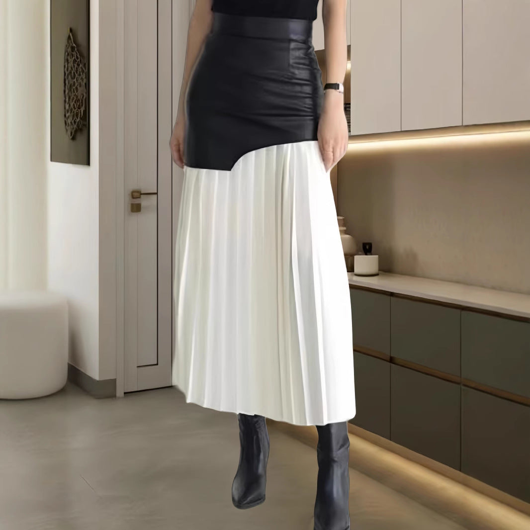 Kvinders langærmet sweater og blyantskirt sæt Skovae