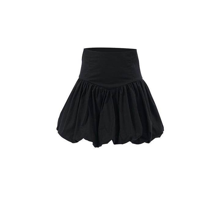 Dame Voluminøs Mini Nederdel med elastisk Talje og stilfuld Ruffle Design Stilla
