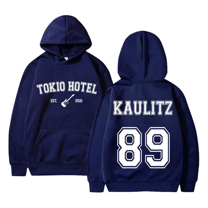 Dame hoodie med moderne bånddesign og komfortabel pasform Skovae
