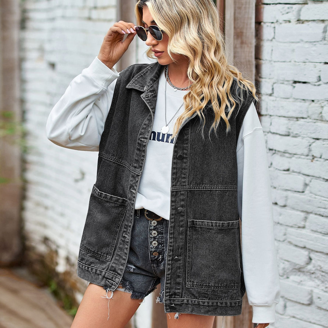 Stilla | Denim Kvindevest Bomuld Afslappet og Trendy