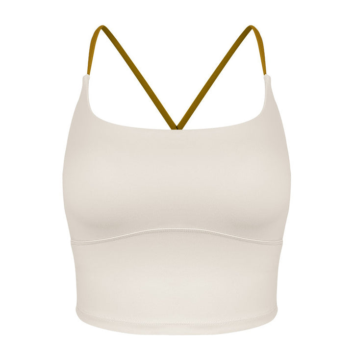 Dame sporty bustier med dobbelt stropdesign og innovative fugttransportteknologier Stilla