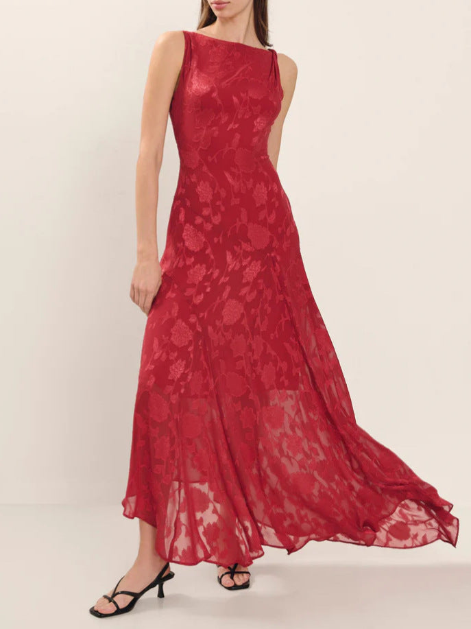 Femme Elegant A-linje Aftenkjole Stilla