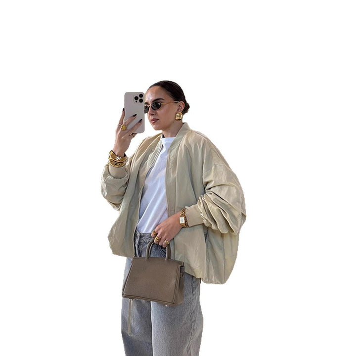 Damer stilfuld oversized bomberjakke Stilla