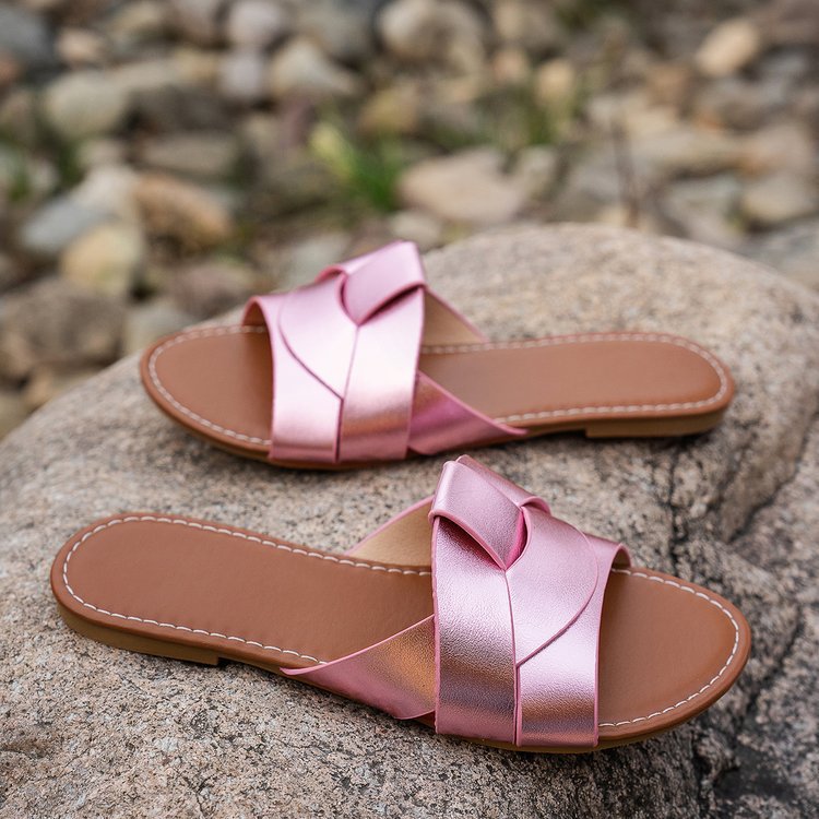 Dame Slide-sandaler med elegant knude-design og skridsikker sål Stilla