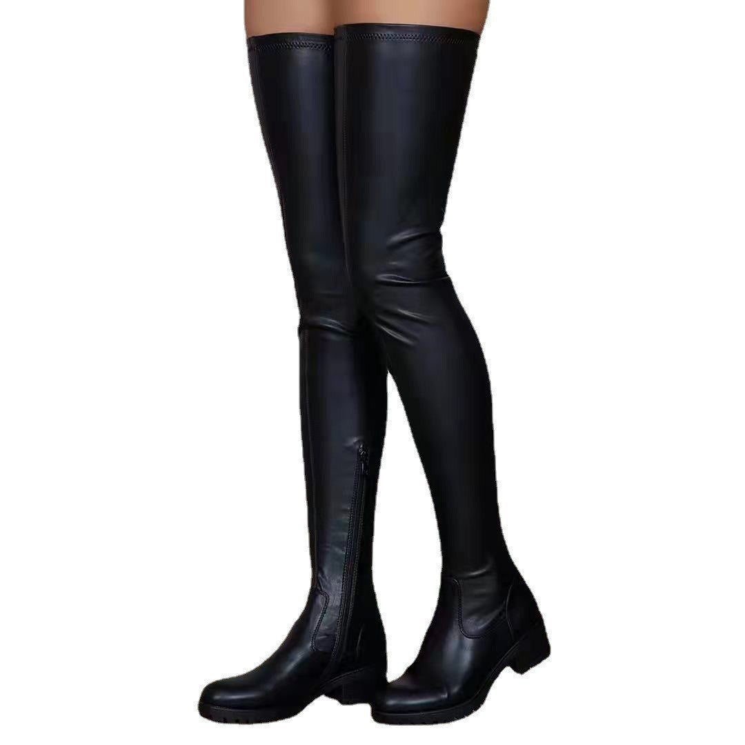 Dame Overknee-støvler med skridsikker sål og trendy design Stilla