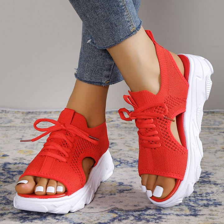 Dame Åndbare Sneakersandaler med fleksibel Sål og komfortabelt Fodbed Stilla