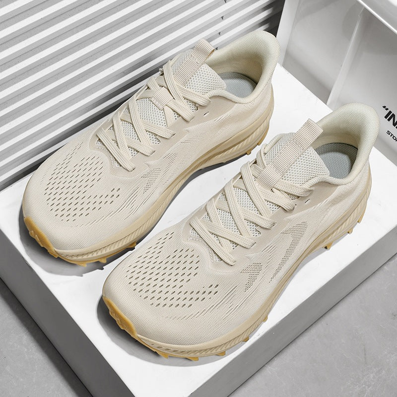 Unisex lette strik trekking sneakers med udtalt profilsål og reaktiv dæmpning Skovae