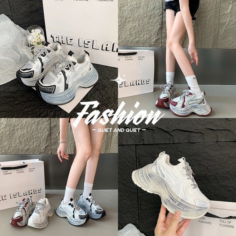 Dame Chunky Sneakers med åndbart mesh-overflade og robust såledesign Stilla
