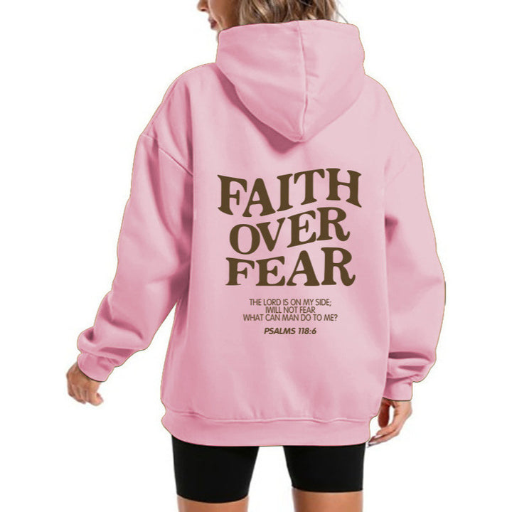 Kvinders hoodie med motiverende tekst og komfortabel pasform Skovae