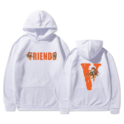 Kvinde hoodie med karakteristisk front- og rygprint Skovae