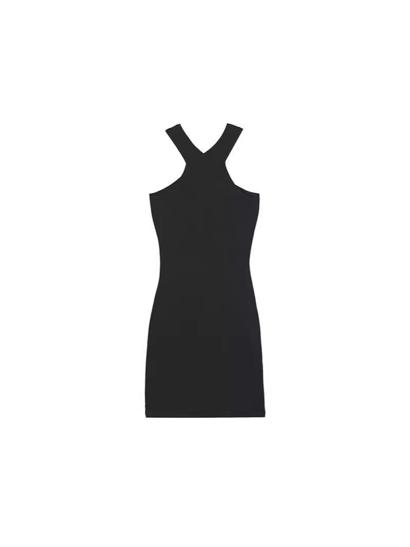Damer Sleek Halter Bodycon Kjole Stilla