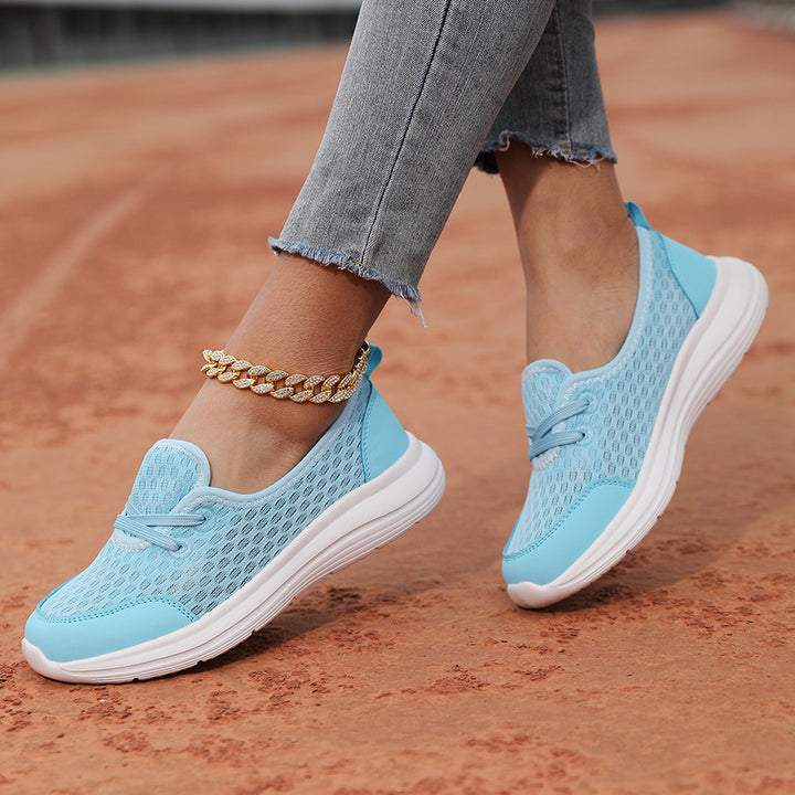 Dame nan åndbar slip-on sneakers med viskoelastisk indlægssål og skridsikker sål Skovae