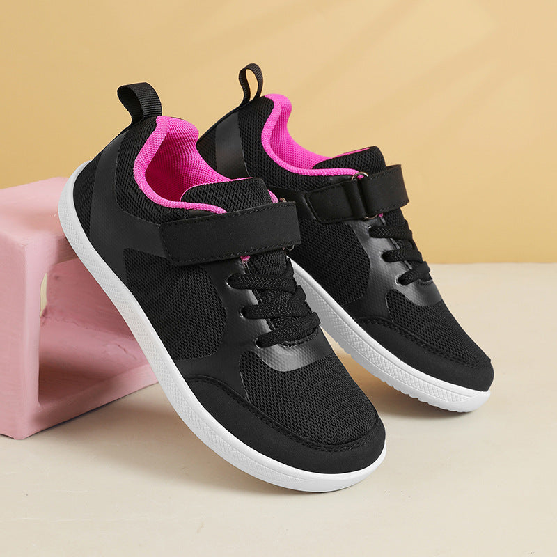 Unisex nan lette mesh-sneakers med elastisk snørebåndsystem, velcro og EVA-mellemsål Skovae