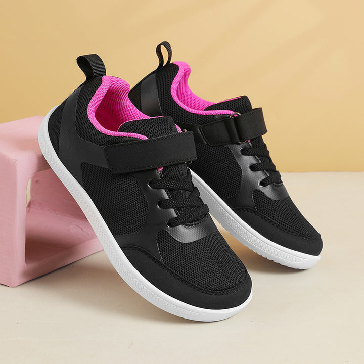 Unisex nan lette mesh-sneakers med elastisk snørebåndsystem, velcro og EVA-mellemsål Skovae