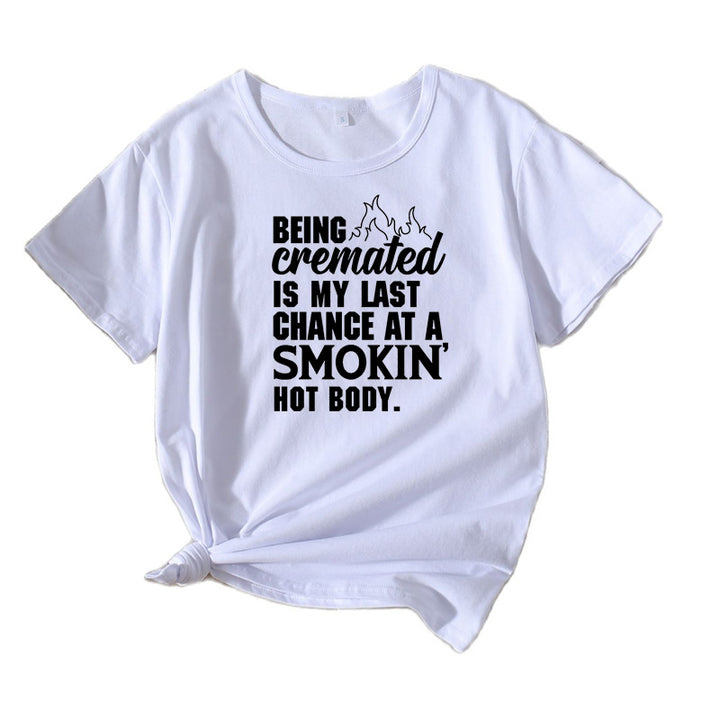Kvinder Komisk Grafik T-shirt Stilla
