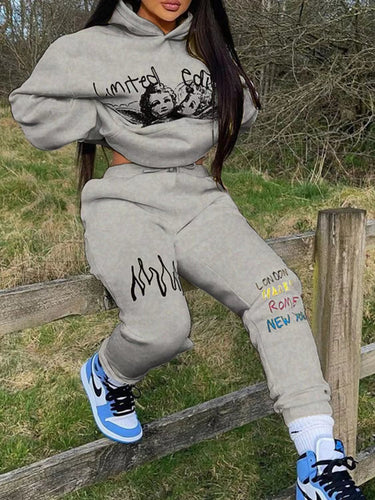Dame Cooler Hættepullover og Joggingbuks Set Stilla