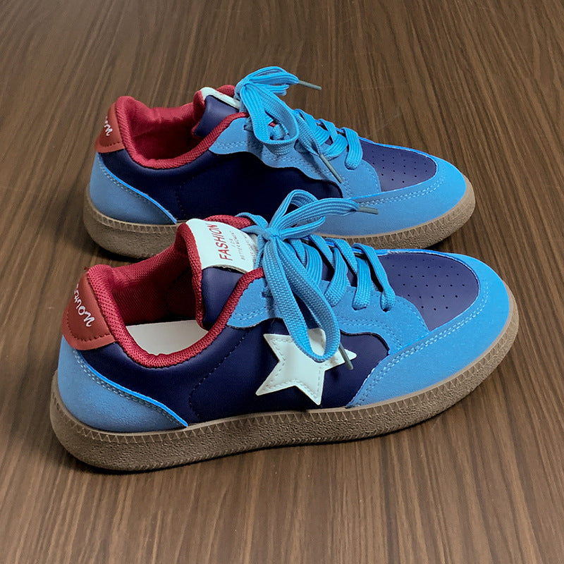Dame Sneakers i sporty retro-design med polstret indersål Stilla
