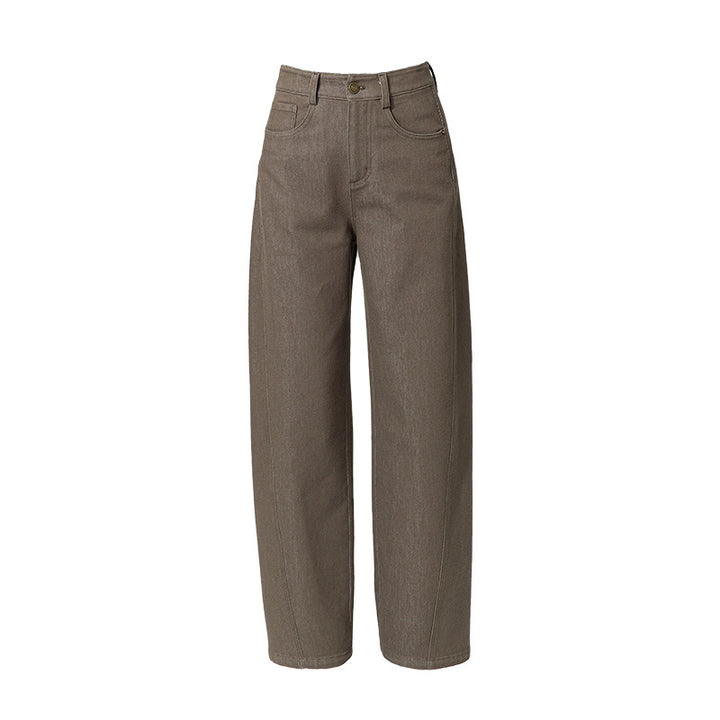 Dame bred komfort-jeans med høj talje Stilla