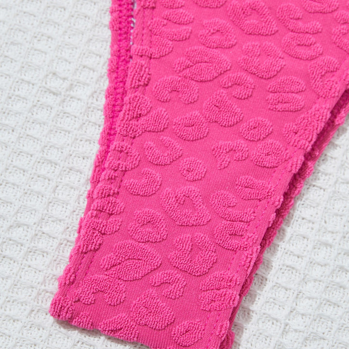 Dame Triangle Textureret Bikini Sæt Stilla