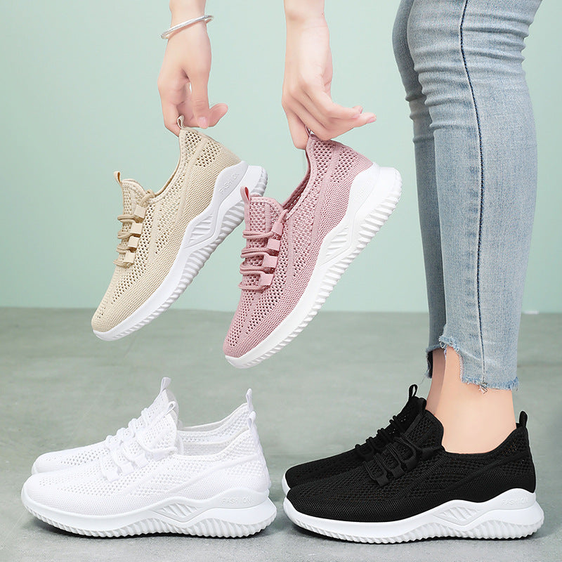 Dame Sporty Netløb Sneakers med elastisk snøresystem Stilla